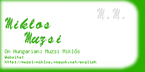miklos muzsi business card